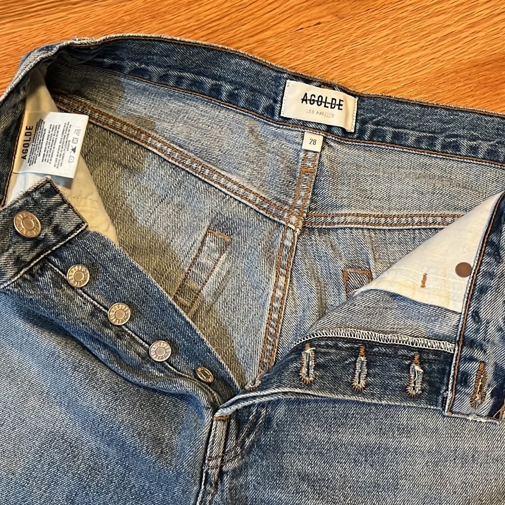 AGolde 90’s Pinch Waist Short Size 28 NWT - Picture 7 of 12